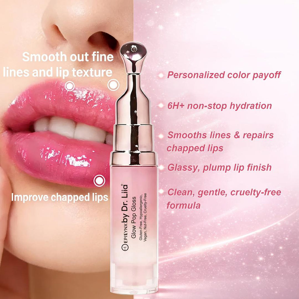 Glow Pop Lip Stain – Long-Wear Buildable Tint, Vegan, Gluten-Free & Nut-Free