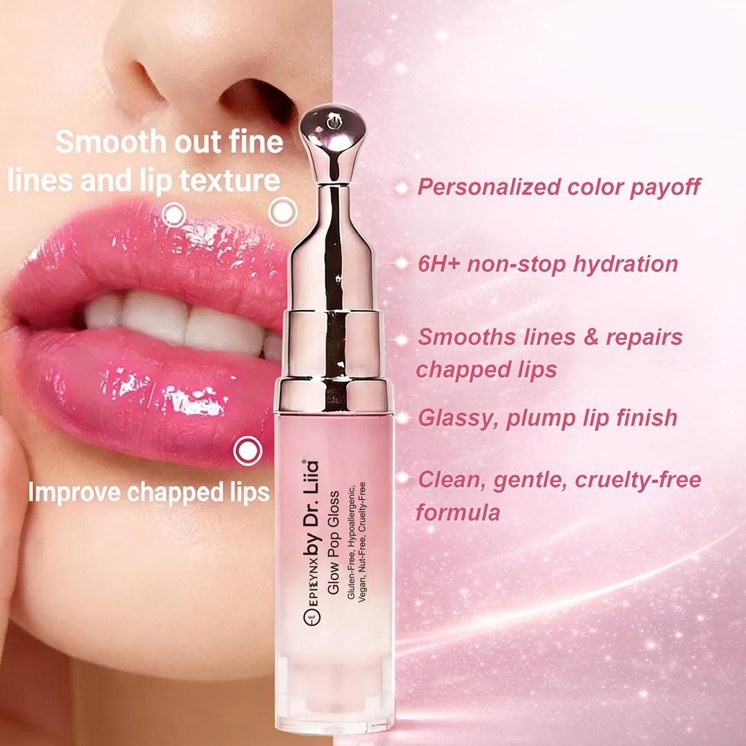 Glow Pop Lip Stain – Long-Wear Buildable Tint, Vegan, Gluten-Free & Nut-Free