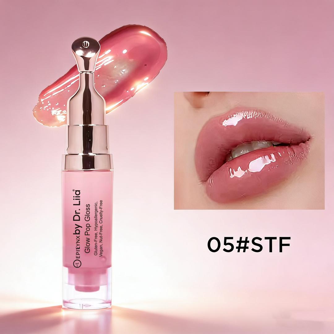 Glow Pop Lip Stain – Long-Wear Buildable Tint, Vegan, Gluten-Free & Nut-Free