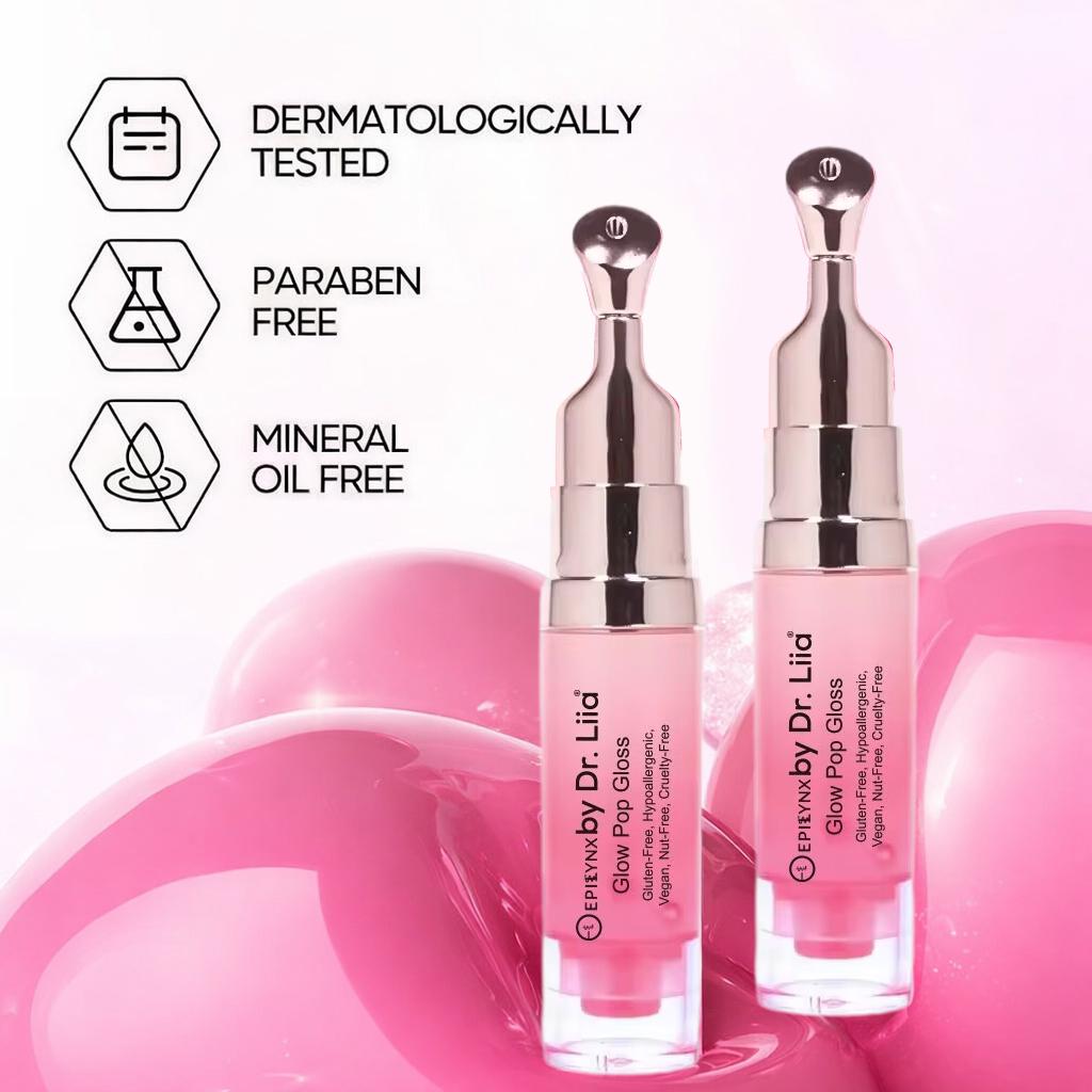 Glow Pop Lip Stain – Long-Wear Buildable Tint, Vegan, Gluten-Free & Nut-Free